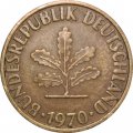 ФРГ 10 пфеннигов 1970 год (G)
