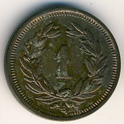 Швейцария 1 раппен 1936 год
