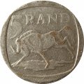 ЮАР 5 рэндов 2000 год - &quot;ININGIZIMU AFRIKA&quot; по обоим сторонам