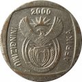 ЮАР 5 рэндов 2000 год - &quot;ININGIZIMU AFRIKA&quot; по обоим сторонам