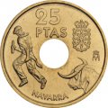 Испания 25 песет 1999 год - Наварра