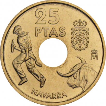 Испания 25 песет 1999 год - Наварра