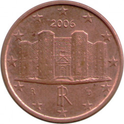 Италия 1 евроцент 2006 год
