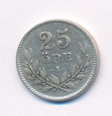 Швеция 25 эре 1939 год