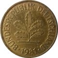 ФРГ 5 пфеннигов 1981 год - F