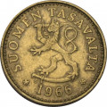 Финляндия 10 пенни 1966 год