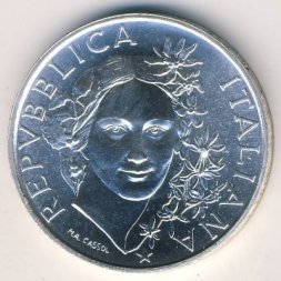 Италия 500 лир 1993 год