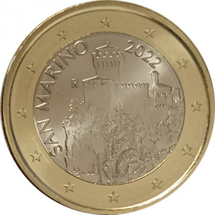 Сан-Марино 1 евро 2022 год - Башня Честа