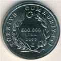 Турция 500000 лир 2002 год - Овца