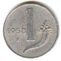 Италия 1 лира 1958 год