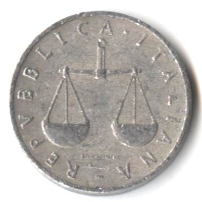 Италия 1 лира 1958 год