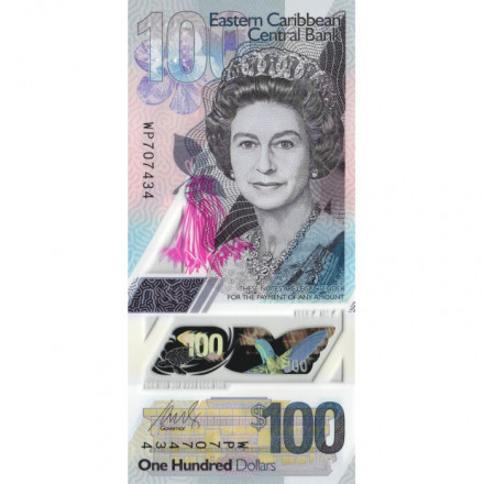 Восточные Карибы 100 долларов 2019 год - UNC