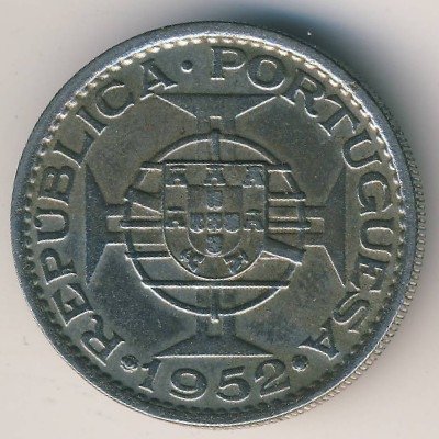 Португальская Индия 1 рупия 1952 год