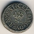 Цейлон 48 стиверов 1804 год