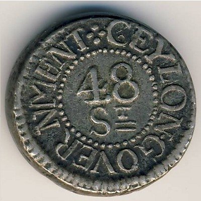 Цейлон 48 стиверов 1804 год