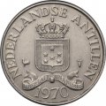 Антильские острова 25 центов 1970 год