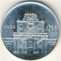 Мальта 4 фунта 1974 год - Ворота Коттонеры