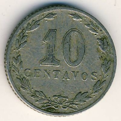 Аргентина 10 сентаво 1910 год