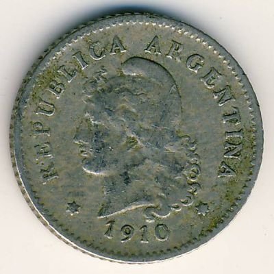 Аргентина 10 сентаво 1910 год