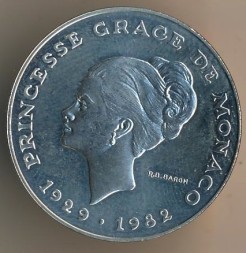 Монета Монако 10 франков 1982 год