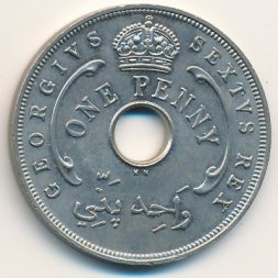 Британская Западная Африка 1 пенни 1951 год
