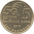 Сан-Марино 5 евро 2019 год - Сан-Марино 5G
