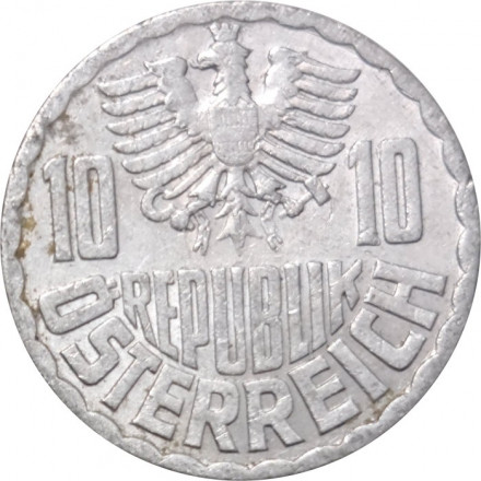 Австрия 10 грошей 1971 год