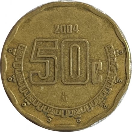 Мексика 50 сентаво 2004