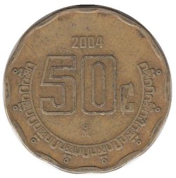 Мексика 50 сентаво 2004