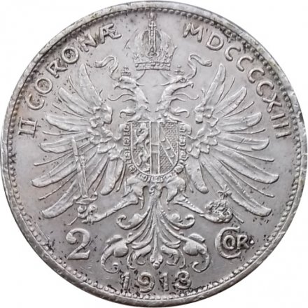 Австрия 2 кроны 1913 год - Франц Иосиф I