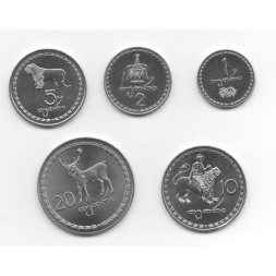 Набор из 5 монет Грузия 1993 год
