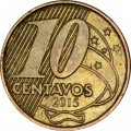 Бразилия 10 сентаво 2015 год - Педру I