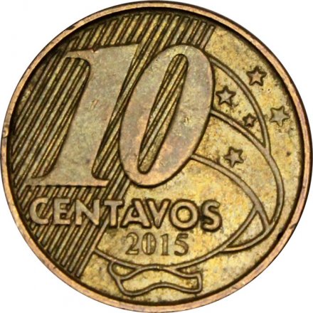 Бразилия 10 сентаво 2015 год - Педру I