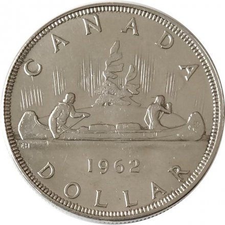 Канада 1 доллар 1962 год - Каноэ