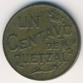 Гватемала 1 сентаво 1944 год