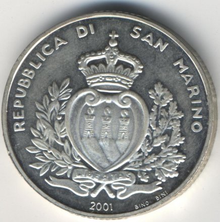 Сан-Марино 10000 лир 2001 год - 	Последние лиры