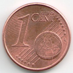 Германия 1 евроцент 2012 год (J)