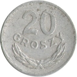 Польша 20 грошей 1977 год