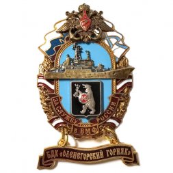 Знак За службу России в ВМФ. БДК "Оленегорский горняк"