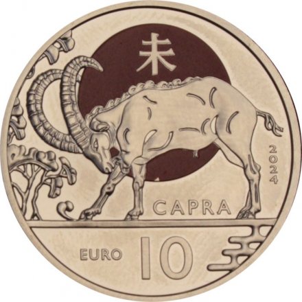 Сан-Марино 10 евро 2024 год - Китайский гороскоп - Год Козы