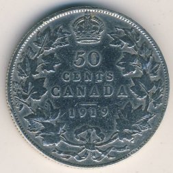 Канада 50 центов 1919 год