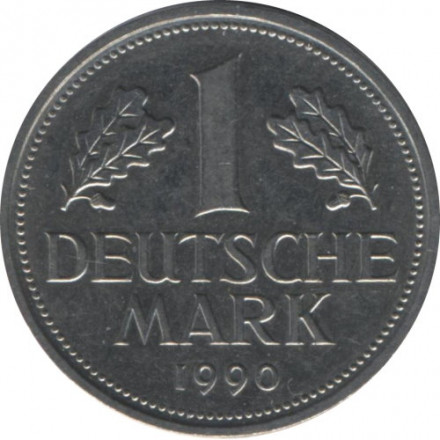 ФРГ 1 марка 1990 год (D)
