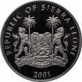 Сьерра-Леоне 1 доллар 2001 год - Большая африканская пятёрка - Лев
