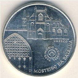 Португалия 5 евро 2005 год - ЮНЕСКО. Монастырь Баталья
