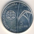 Португалия 5 евро 2005 год - ЮНЕСКО. Монастырь Баталья