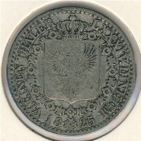 Монета Пруссия 1/6 талера 1825 год