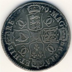 Великобритания 1/2 кроны 1679 год