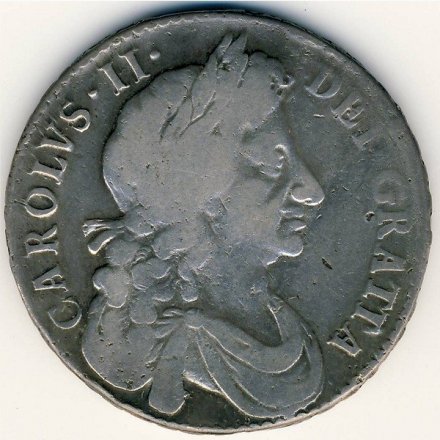 Великобритания 1/2 кроны 1679 год