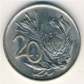 ЮАР 20 центов 1987 год