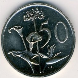 ЮАР 50 центов 1975 год